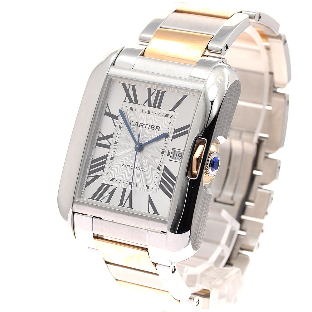 CARTIER Tank AnglaiseXL W5310006 Date 2 tone Automatic Men's Watch_849521