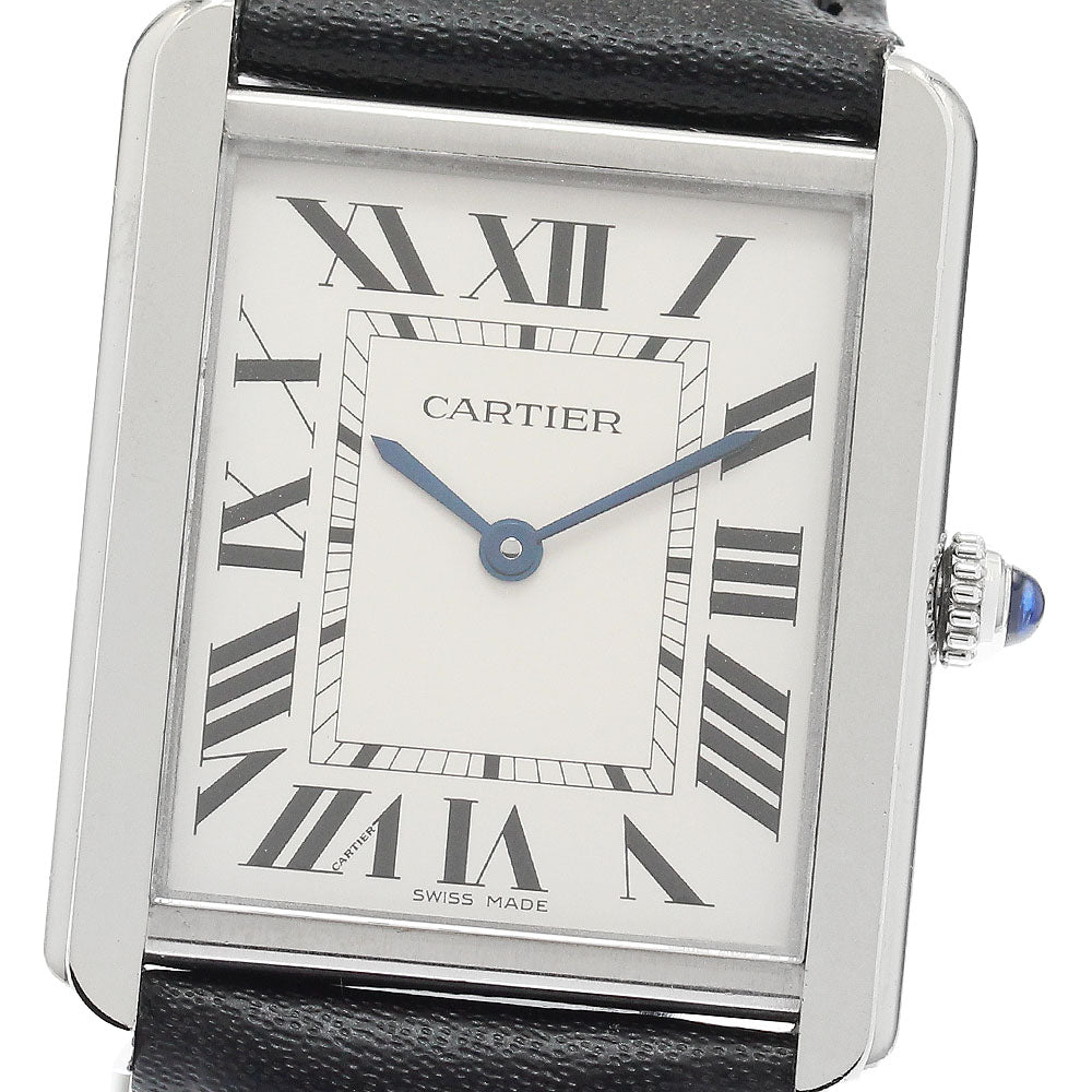 CARTIER Tank solo LM W5200003 Silver Dial Quartz Men's Watch_849528