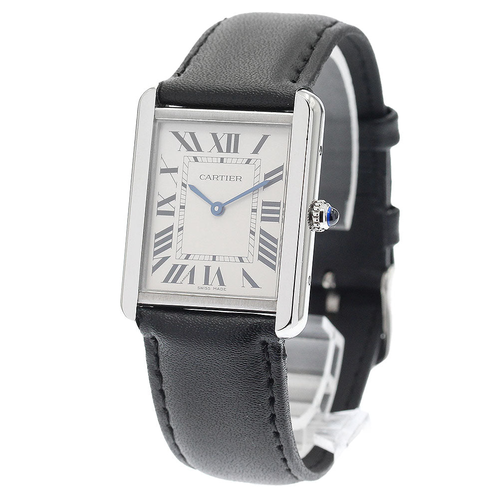 CARTIER Tank solo LM W5200003 Silver Dial Quartz Men's Watch_849528