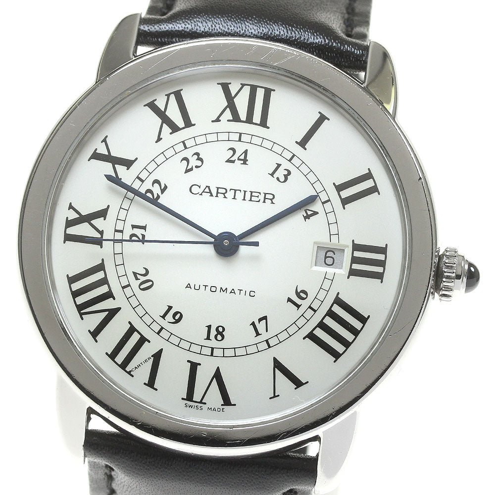 CARTIER Ronde SoloXL W6701010 Date Silver Dial Automatic Men's Watch_849580