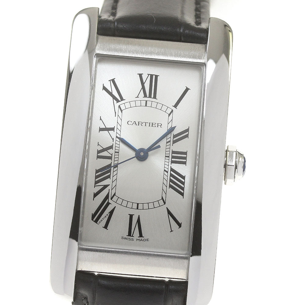 CARTIER Tank AmericanMM WSTA0017 Silver Dial Automatic Boy's Watch_849602