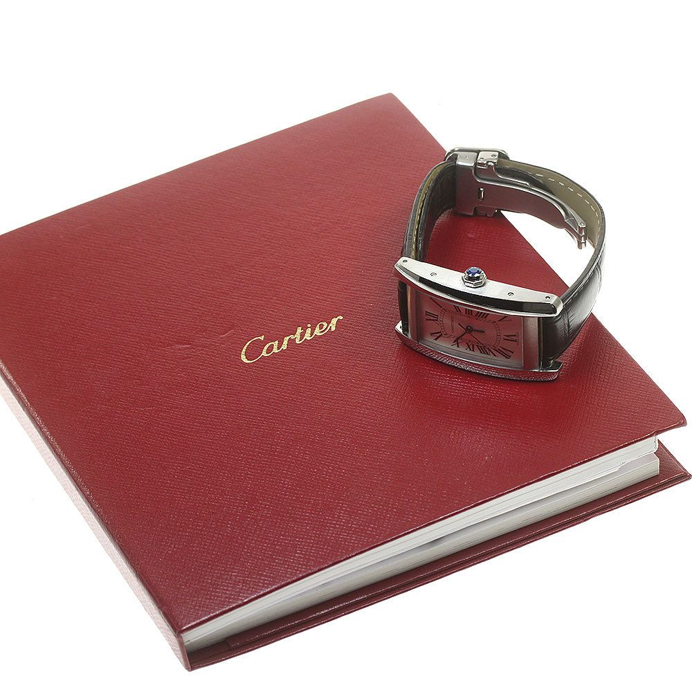 CARTIER Tank AmericanMM WSTA0017 Silver Dial Automatic Boy's Watch_849602