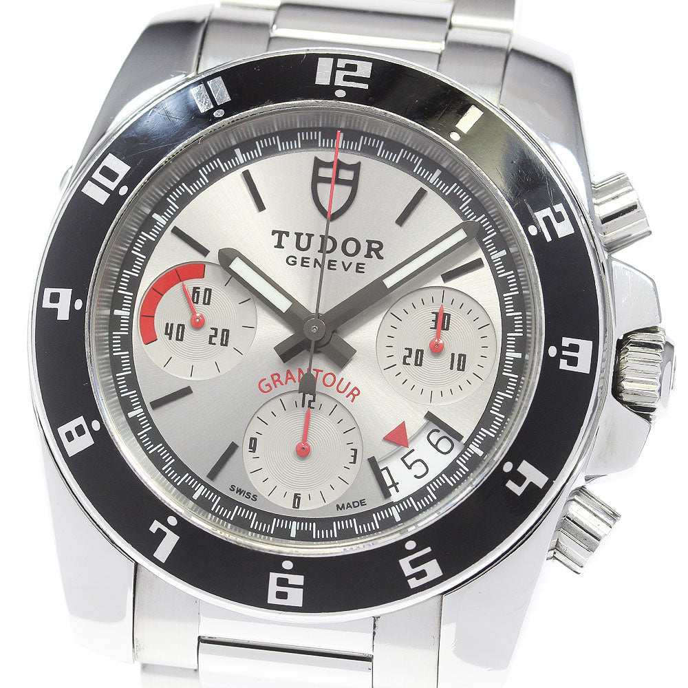 TUDOR Grand Tour Chrono 20350 Date Silver Dial Automatic Men's Watch_849641