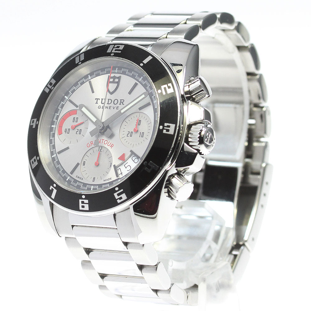TUDOR Grand Tour Chrono 20350 Date Silver Dial Automatic Men's Watch_849641