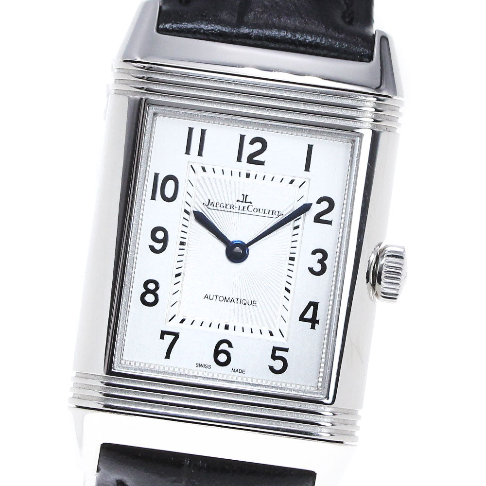 JAEGER-LECOULTRE Reverso Classic Medium Duet 212.8.76/Q2578420 Silver / Black Dial Automatic Boy's Watch_849645