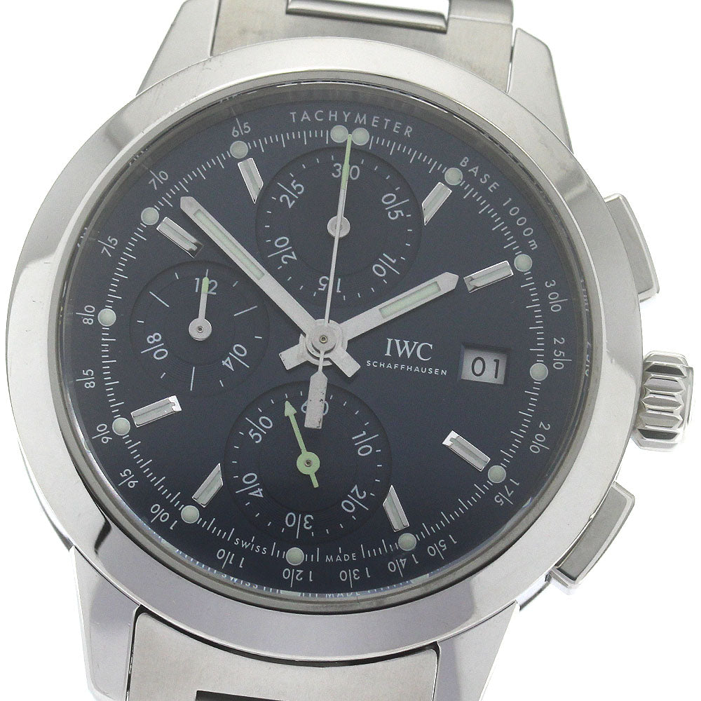 IWC SCHAFFHAUSEN In junior IW380802 Chronograph Date Navy Dial Automatic Men's Watch_849669