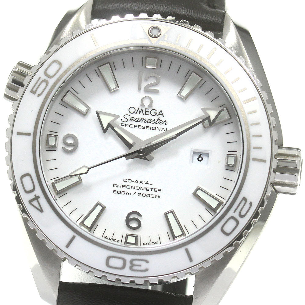 OMEGA Seamaster Planet Ocean 232.33.38.20.04.001 Date back skeleton white Dial Automatic Ladies Watch_849672