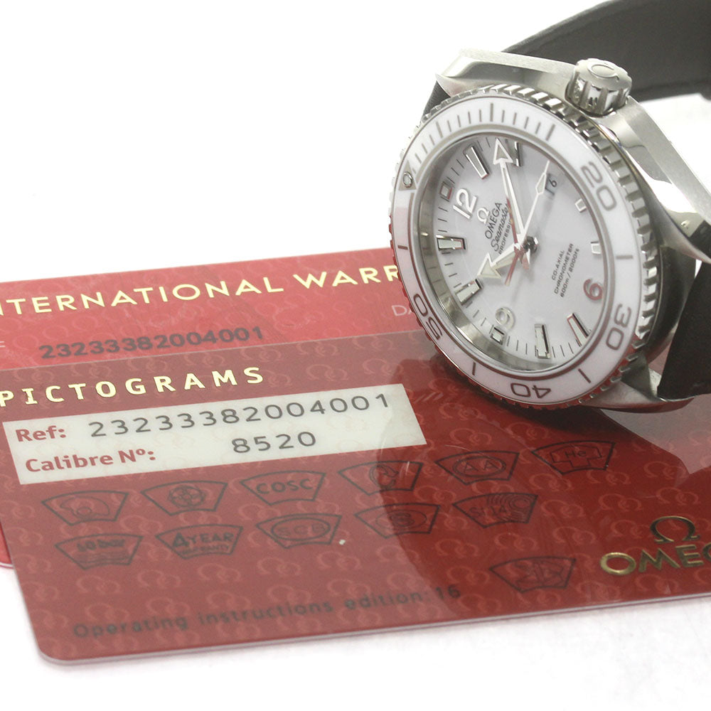 OMEGA Seamaster Planet Ocean 232.33.38.20.04.001 Date back skeleton white Dial Automatic Ladies Watch_849672