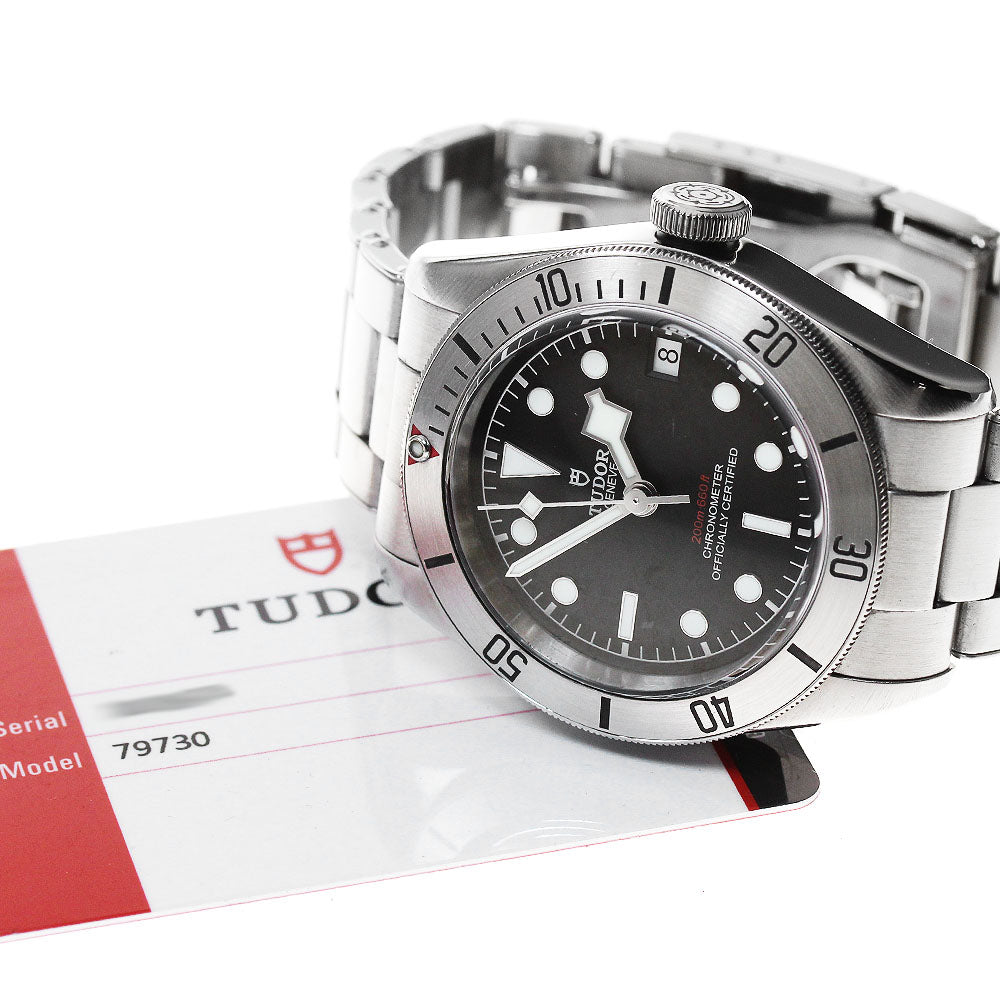 TUDOR Black bay steel 79730 Date black Dial Automatic Men's Watch_849686