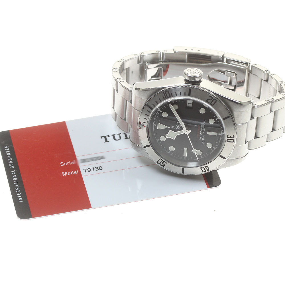 TUDOR Black bay steel 79730 Date black Dial Automatic Men's Watch_849687