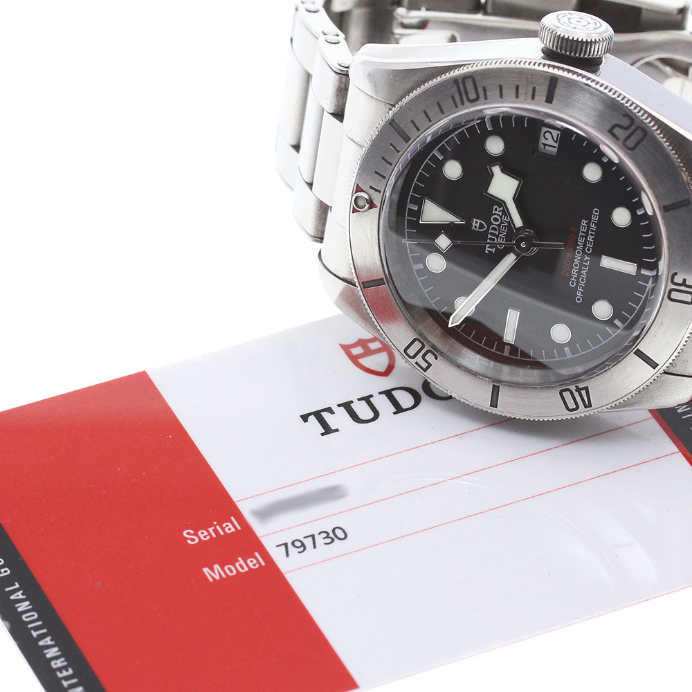 TUDOR Black bay steel 79730 Date black Dial Automatic Men's Watch_849694