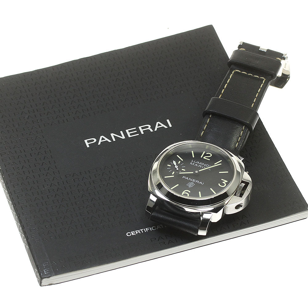 PANERAI Luminor marina logo PAM00776 black Dial Hand Winding Men's Watch_849703