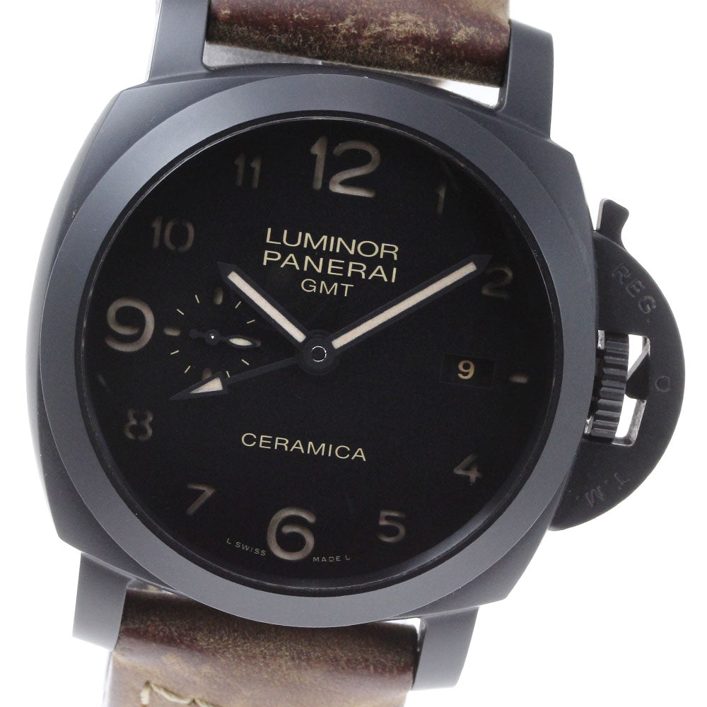 PANERAI Luminor 1950 Ceramica PAM00441 GMT black Dial Automatic Men's_849710