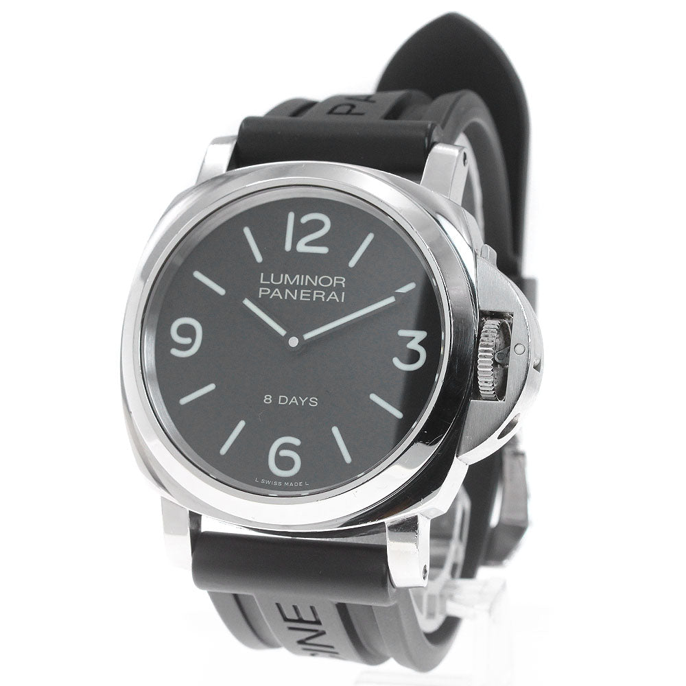 PANERAI Luminor Base 8DAYS Acciaio PAM00560 black Dial Hand Winding Men's_849714