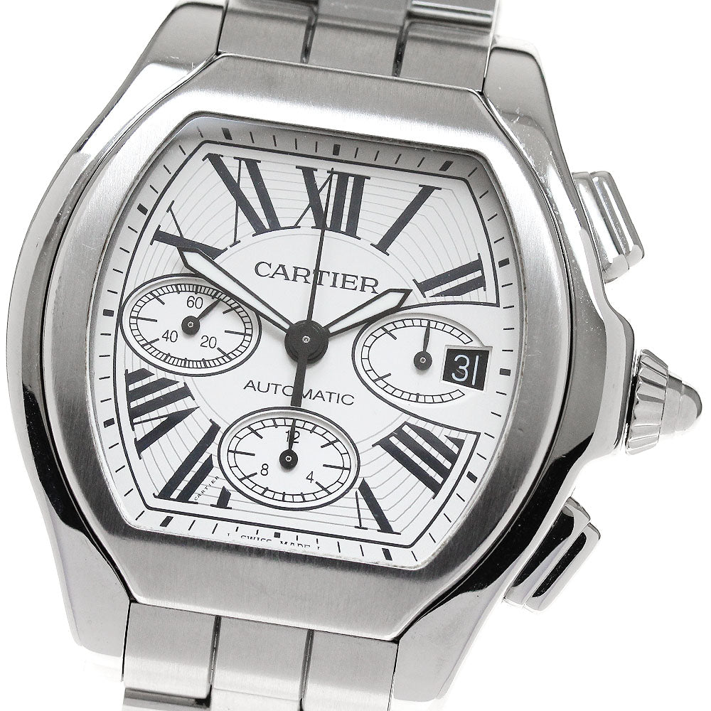 CARTIER Roadster XL W6206019 Chronograph Silver Dial Automatic Men's_849721