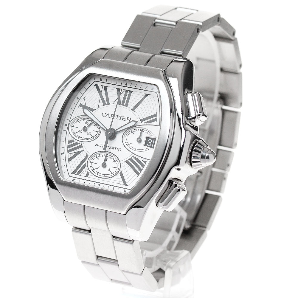 CARTIER Roadster XL W6206019 Chronograph Silver Dial Automatic Men's_849721