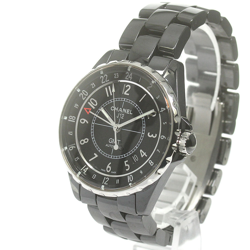 CHANEL J12 GMT H3102 Black ceramic Black Dial Automatic Men's Watch_849733