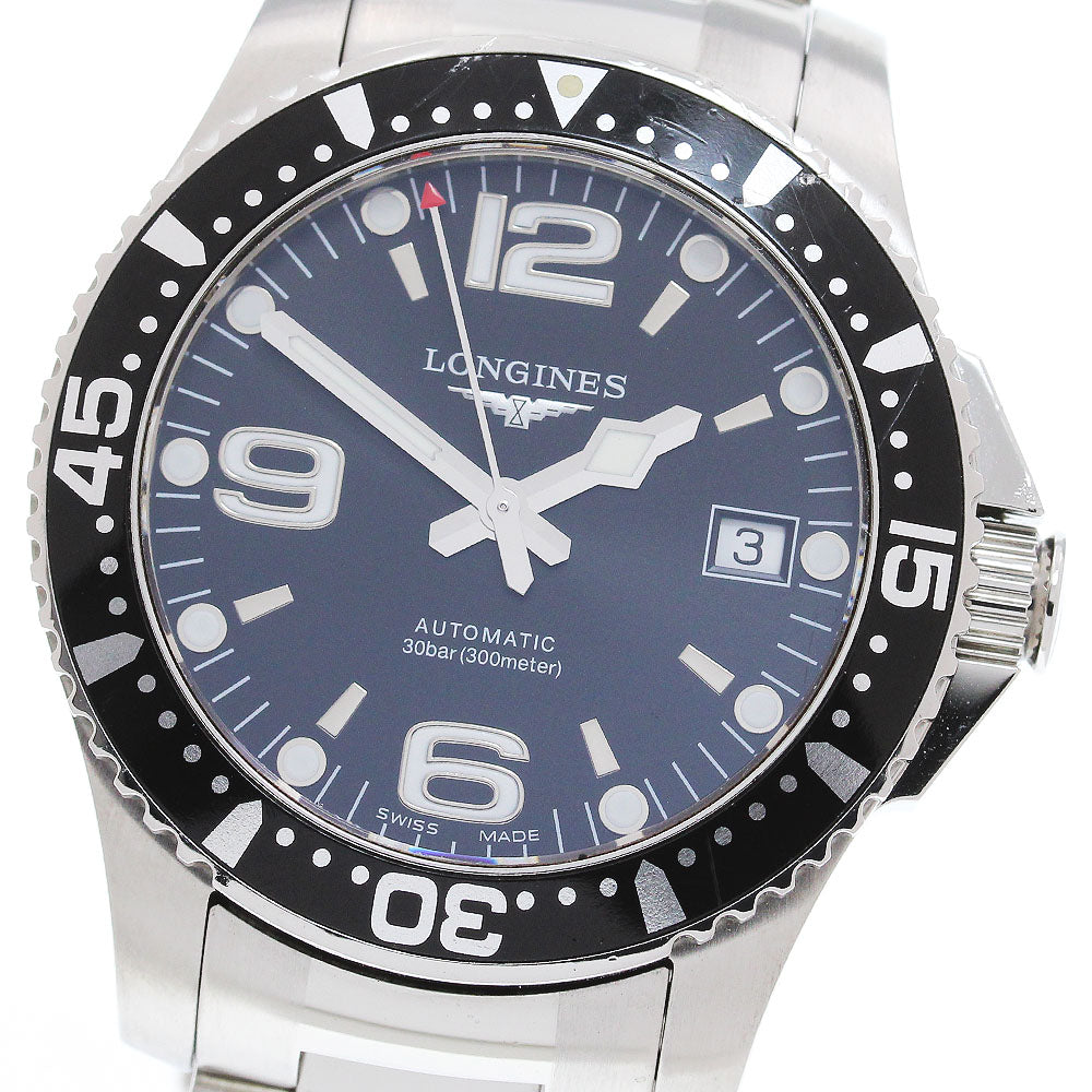 LONGINES Hydro Conquest Sports L3.641.4 Date black Dial AT Men's Watch_849739
