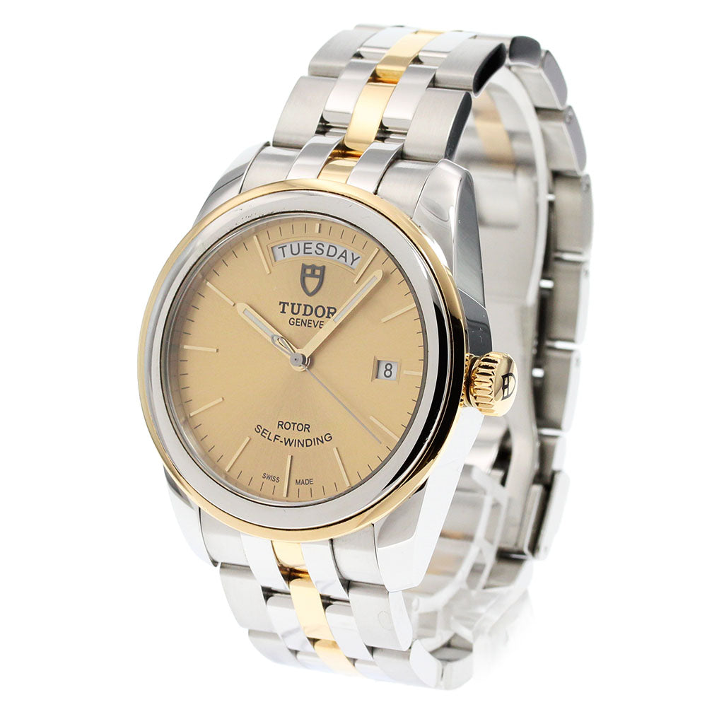 TUDOR Glamor Date Day 56003 YG bezel gold Dial Automatic Men's Watch_849750
