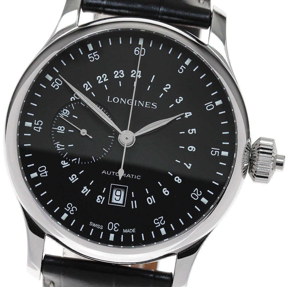 LONGINES Heritage L2.797.4 24 Hours Chronograph black Dial Automatic Men's Watch_849767