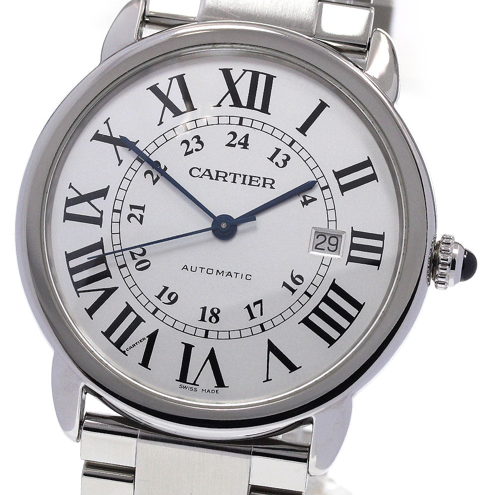 CARTIER Ronde Solo de Cartier XL W6701011 Date Silver Dial AT Men's Watch_849770