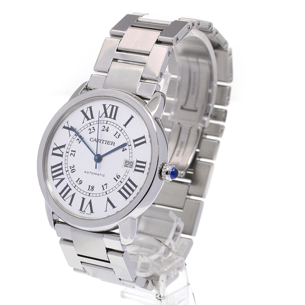CARTIER Ronde Solo de Cartier XL W6701011 Date Silver Dial AT Men's Watch_849770