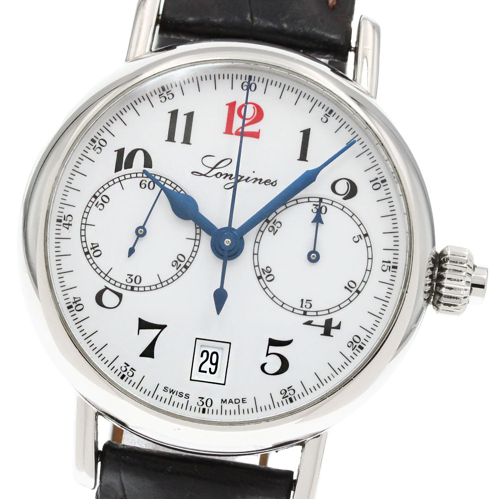 LONGINES Heritage Column Wheel 180th Anniversary L2.775.4 One push chrono white Dial Automatic Men's Watch_849772