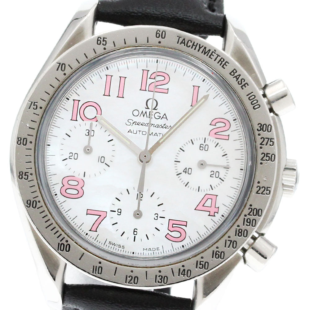 OMEGA Speedmaster 3834.74.34 Chronograph White shell Dial Automatic Men's Watch_849775