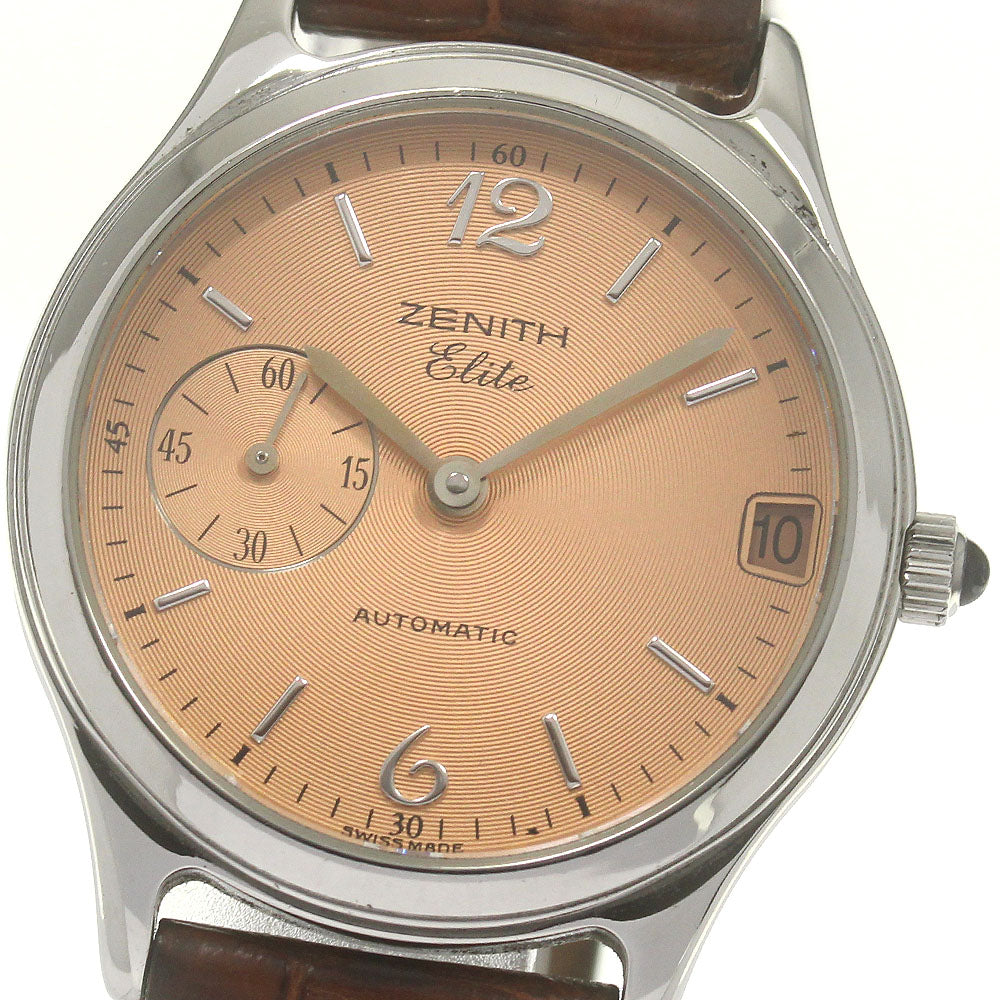 ZENITH elite 01.0050.680 Small seconds pink Dial Automatic Boy's Watch_849778