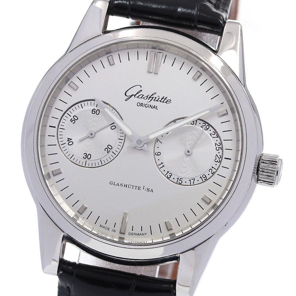 GLASHUTTE ORIGINAL Seneta Hand Date 1-39-58-02-02-04 Silver Dial Automatic Men's Watch_849785