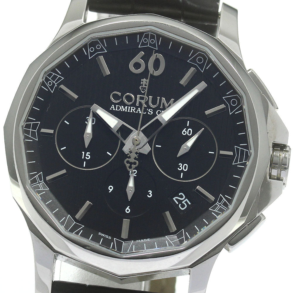 CORUM Admiral's Cup Legend 42 01.0096 Chronograph black Dial Automatic Men's Watch_849799