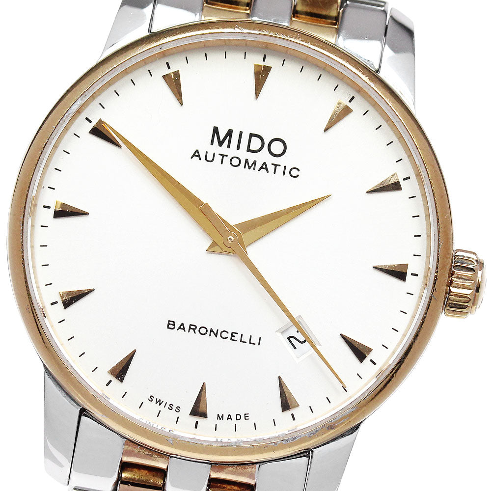 MIDO Baroncelli M8600B Date Silver Dial Automatic Men's Watch_849803
