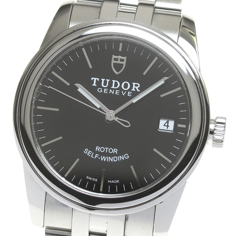 TUDOR Glamour 55000 Date Black Dial Automatic Men's Watch_849805
