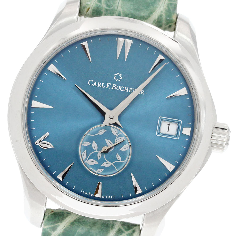 CARL F.BUCHERER Manero Auto Date Love 00.10922.08.53.01 Date Small Second blue Dial Automatic Ladies Watch_849818