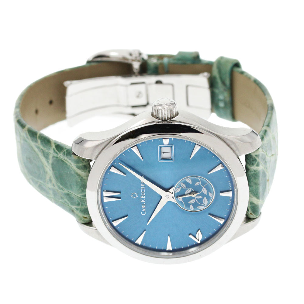CARL F.BUCHERER Manero Auto Date Love 00.10922.08.53.01 Date Small Second blue Dial Automatic Ladies Watch_849818