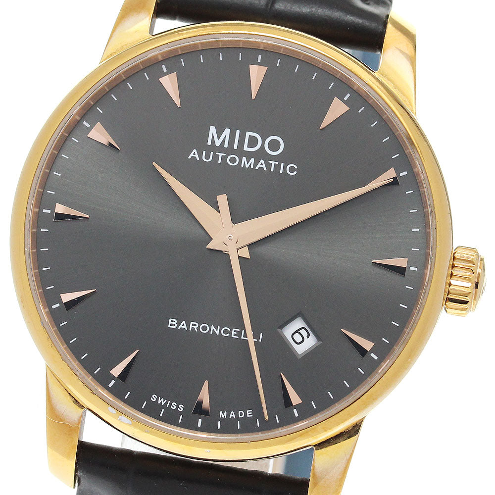 MIDO Baroncelli M8600B Date gray Dial Automatic Men's Watch_849828