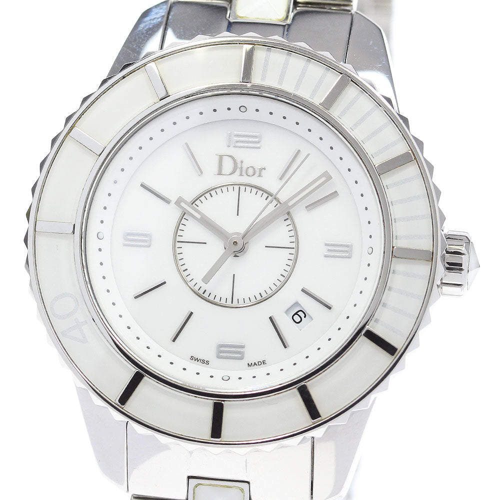 Dior crystal CD113111 Date white Dial Quartz Ladies Watch_849832