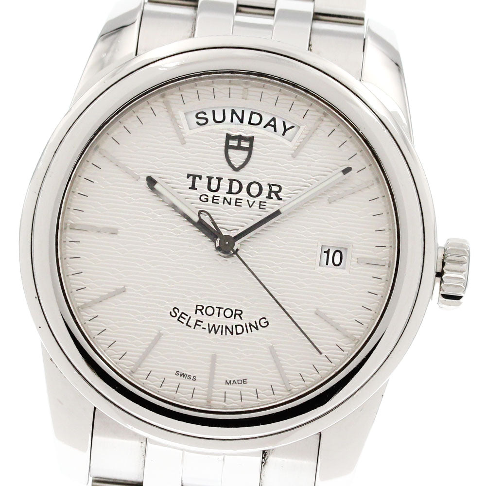 TUDOR Glamour 56000 Date day Silver Dial Automatic Men's Watch_849835