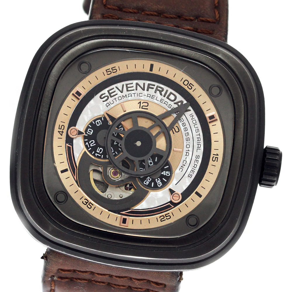 SEVENFRIDAY SF-P2/01 Small seconds Grey/Champagne Dial Automatic Men's_849841