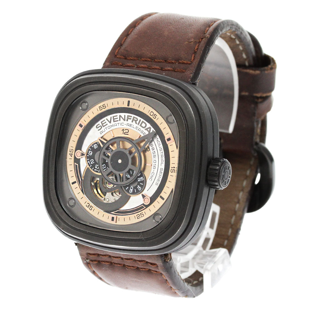 SEVENFRIDAY SF-P2/01 Small seconds Grey/Champagne Dial Automatic Men's_849841