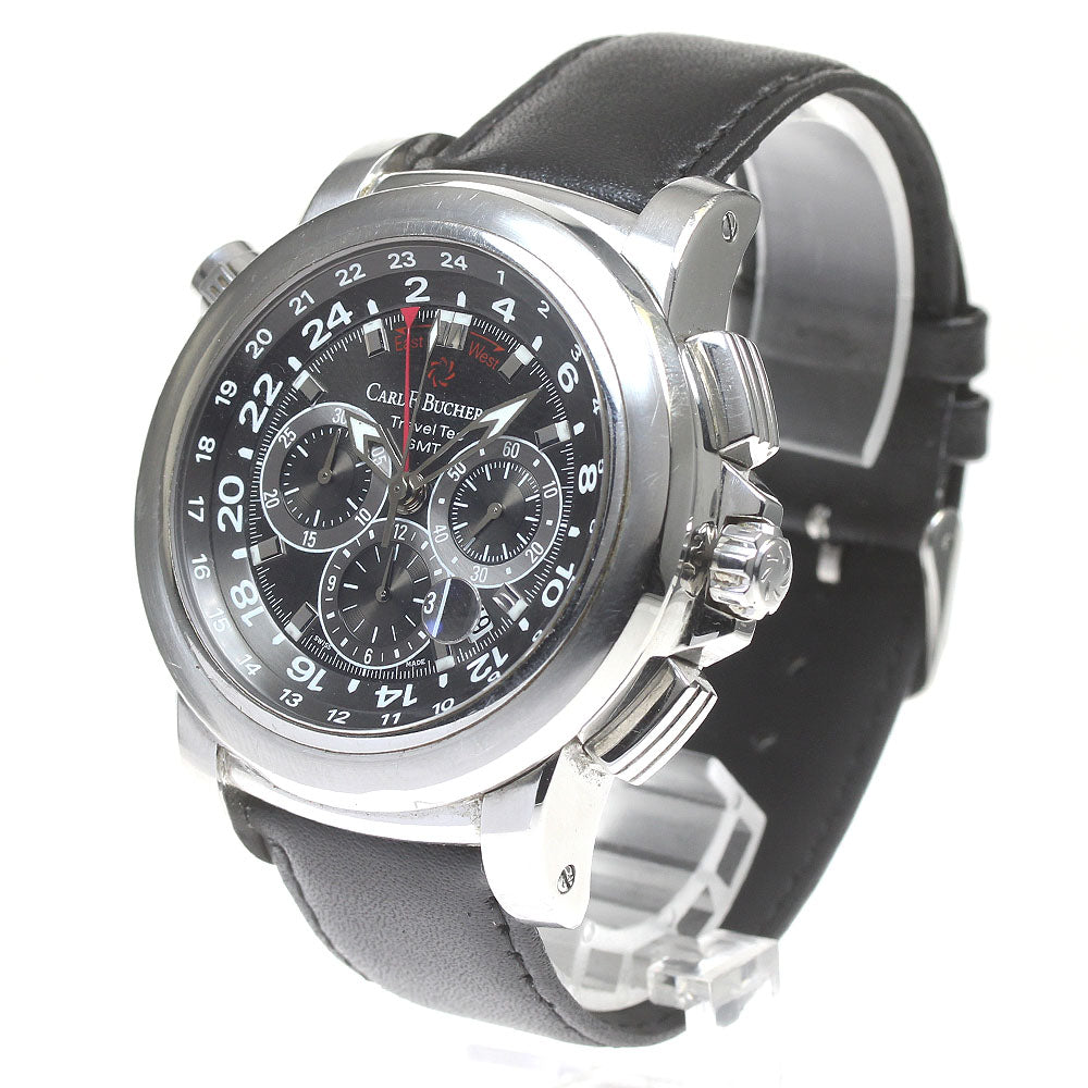 CARL F.BUCHERER Patrabi Travel Tech 10620.08 Date chronograph GMT gray Dial Automatic Men's Watch_849844