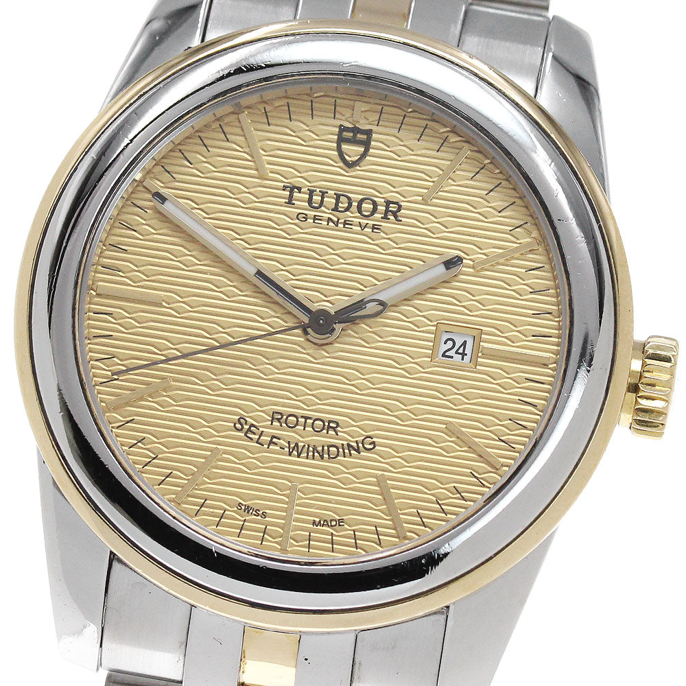 TUDOR Glamor date 53003 YG2 tone gold Dial Automatic Ladies Watch_849862