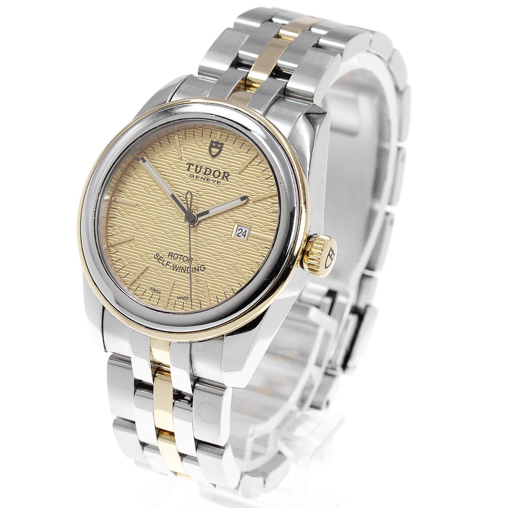 TUDOR Glamor date 53003 YG2 tone gold Dial Automatic Ladies Watch_849862
