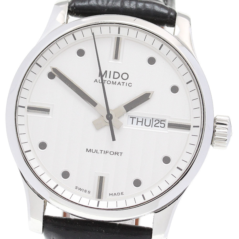 MIDO Mido Multifort Gent M005430A Day date Silver Dial Automatic Men's Watch_849866