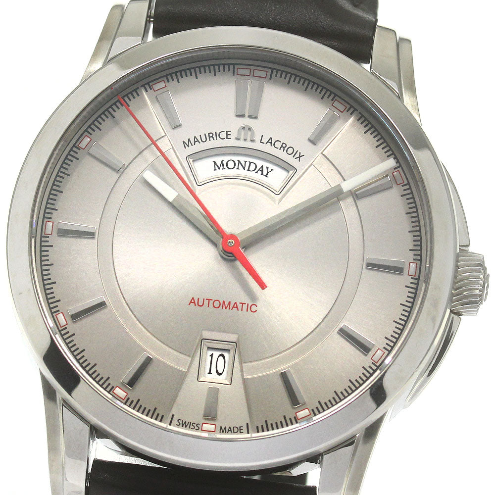 MAURICE LACROIX Pontos PT6158-SS001-231-1 Day date Silver Dial Automatic Men's Watch_849911