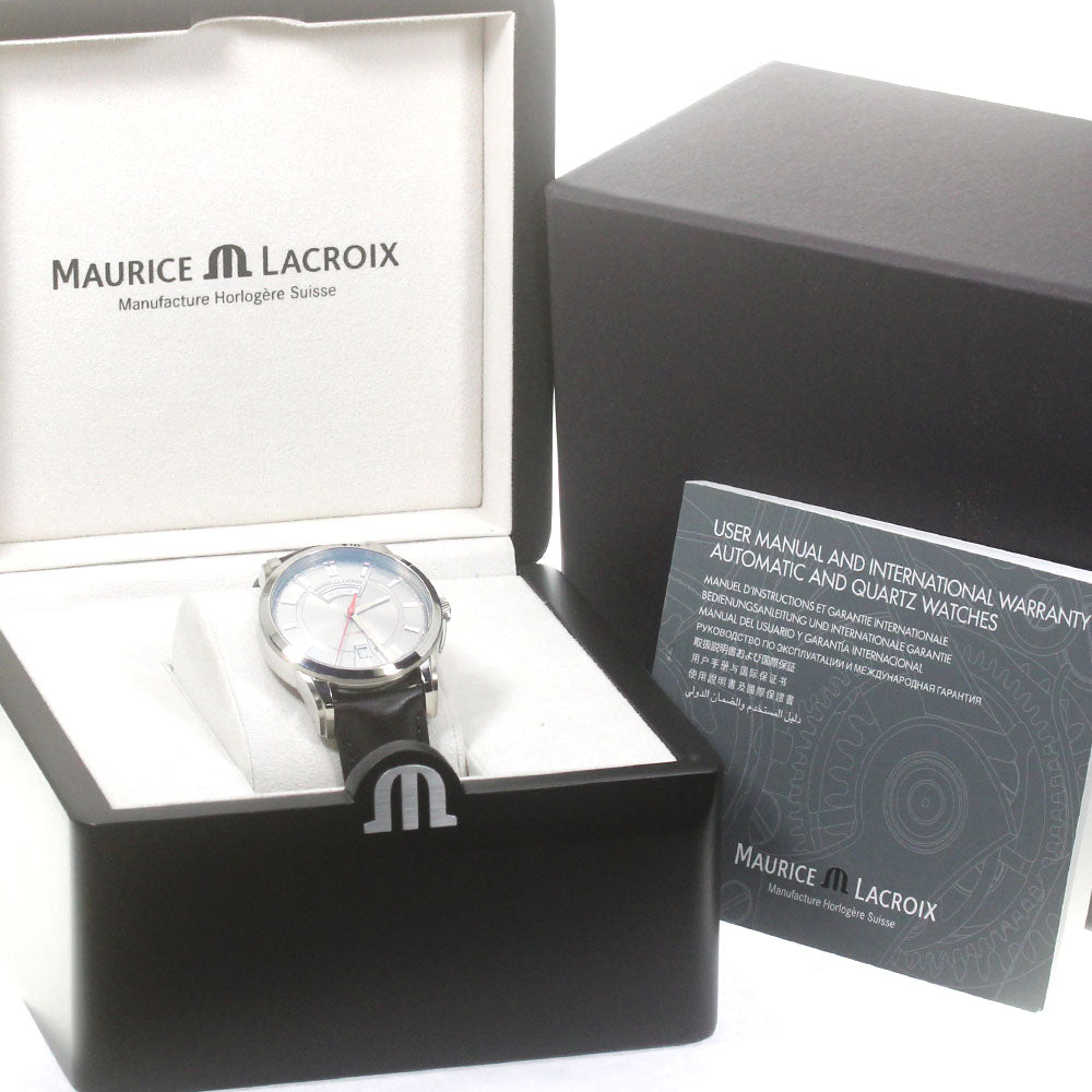 MAURICE LACROIX Pontos PT6158-SS001-231-1 Day date Silver Dial Automatic Men's Watch_849911