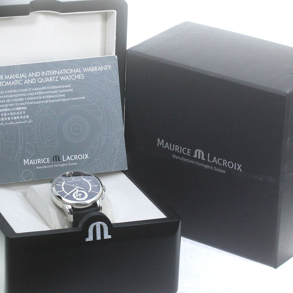 MAURICE LACROIX Pontus Grand Guichet PT6208 GMT black Dial Automatic Men's Watch_849912