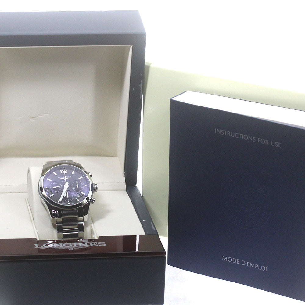 LONGINES Conquest Classic L2.786.4 Chronograph black Dial Automatic Men's_849927