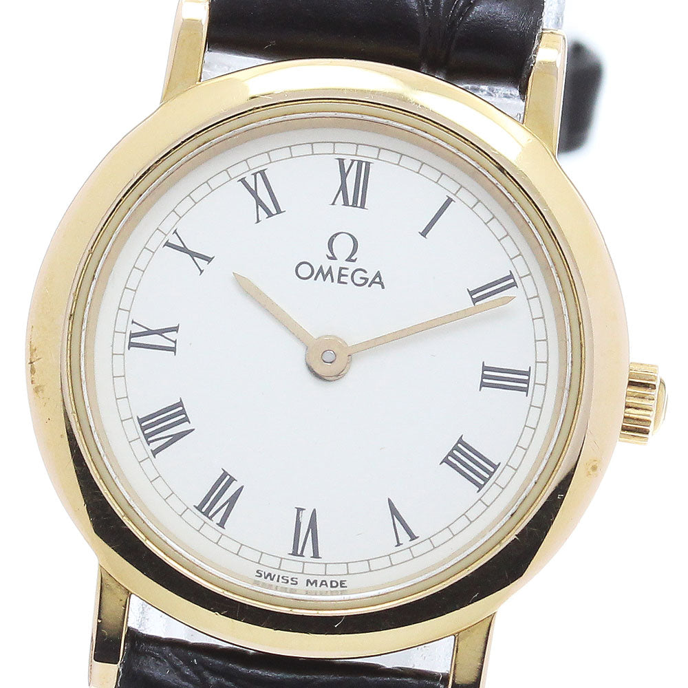 OMEGA De Ville gold Dial Quartz Ladies Watch_849996
