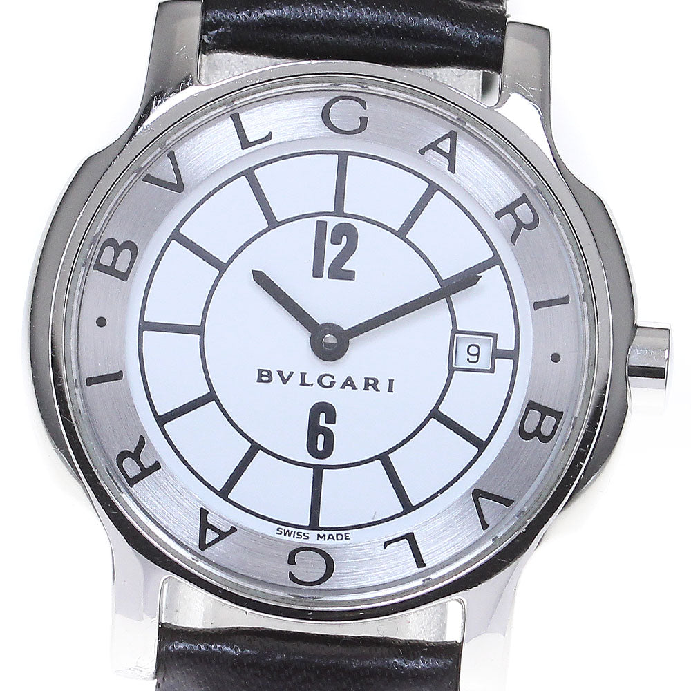BVLGARI Solo tempo ST29S Date White / Silver Dial Quartz Ladies Watch_850010